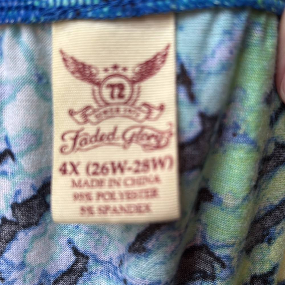 Blue and Green Patterned Dress - Picture 3 of 3